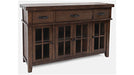 Jofran Mission Viejo 3 Drawer Server in Warm Brown - Holmwood's Furniture & Design Center (Somersworth, NH)