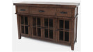 Jofran Mission Viejo 3 Drawer Server in Warm Brown - Holmwood's Furniture & Design Center (Somersworth, NH)