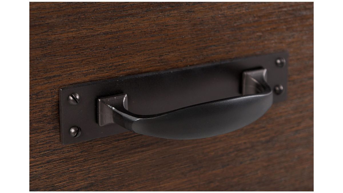 Jofran Mission Viejo 3 Drawer Server in Warm Brown - Holmwood's Furniture & Design Center (Somersworth, NH)
