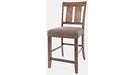 Jofran Mission Viejo Counter Stool in Warm Brown (Set of 2) - Holmwood's Furniture & Design Center (Somersworth, NH)
