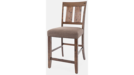 Jofran Mission Viejo Counter Stool in Warm Brown (Set of 2) - Holmwood's Furniture & Design Center (Somersworth, NH)