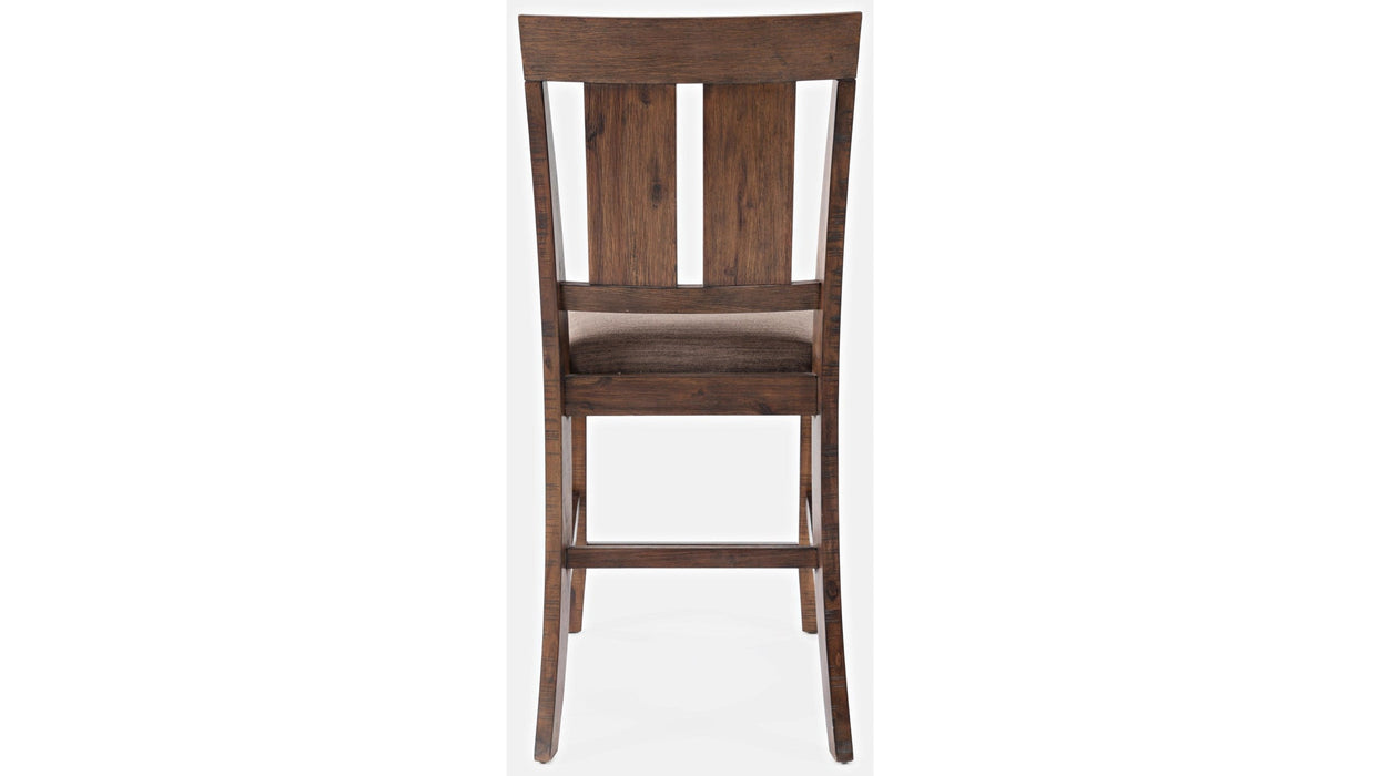 Jofran Mission Viejo Counter Stool in Warm Brown (Set of 2) - Holmwood's Furniture & Design Center (Somersworth, NH)