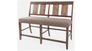 Jofran Mission Viejo Counter Bench in Warm Brown - Holmwood's Furniture & Design Center (Somersworth, NH)