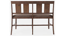 Jofran Mission Viejo Counter Bench in Warm Brown - Holmwood's Furniture & Design Center (Somersworth, NH)