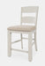 Jofran Dana Point Upholstered Ladderback Stool (Set of 2) in Vintage White - Holmwood's Furniture & Design Center (Somersworth, NH)