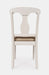 Jofran Grafton Farms Upholstered Farmhouse Desk Chair in Brushed White - Holmwood's Furniture & Design Center (Somersworth, NH)