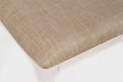 Jofran Grafton Farms Upholstered Farmhouse Desk Chair in Brushed White - Holmwood's Furniture & Design Center (Somersworth, NH)