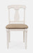 Jofran Grafton Farms Upholstered Farmhouse Desk Chair in Brushed White image