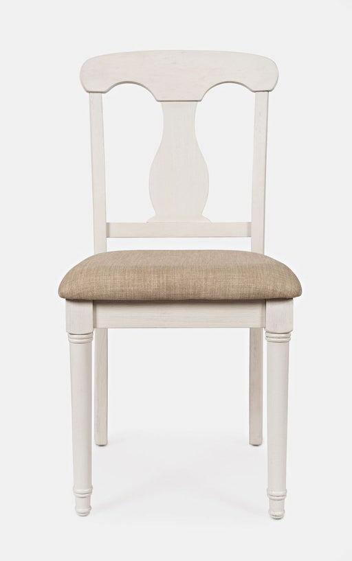 Jofran Grafton Farms Upholstered Farmhouse Desk Chair in Brushed White image