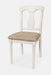 Jofran Grafton Farms Upholstered Farmhouse Desk Chair in Brushed White - Holmwood's Furniture & Design Center (Somersworth, NH)