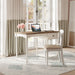 Jofran Grafton Farms Upholstered Farmhouse Desk Chair in Brushed White - Holmwood's Furniture & Design Center (Somersworth, NH)