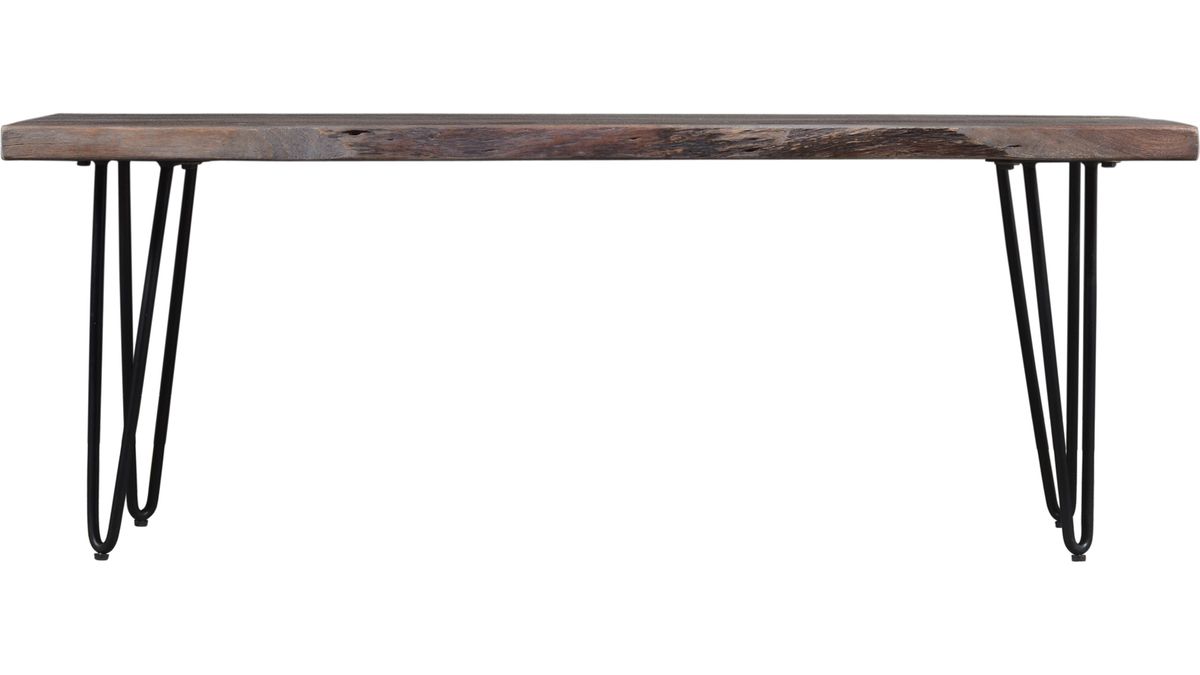 Jofran Nature's Edge 48" Bench in Slate - Holmwood's Furniture & Design Center (Somersworth, NH)