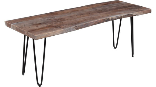 Jofran Nature's Edge 48" Bench in Slate - Holmwood's Furniture & Design Center (Somersworth, NH)