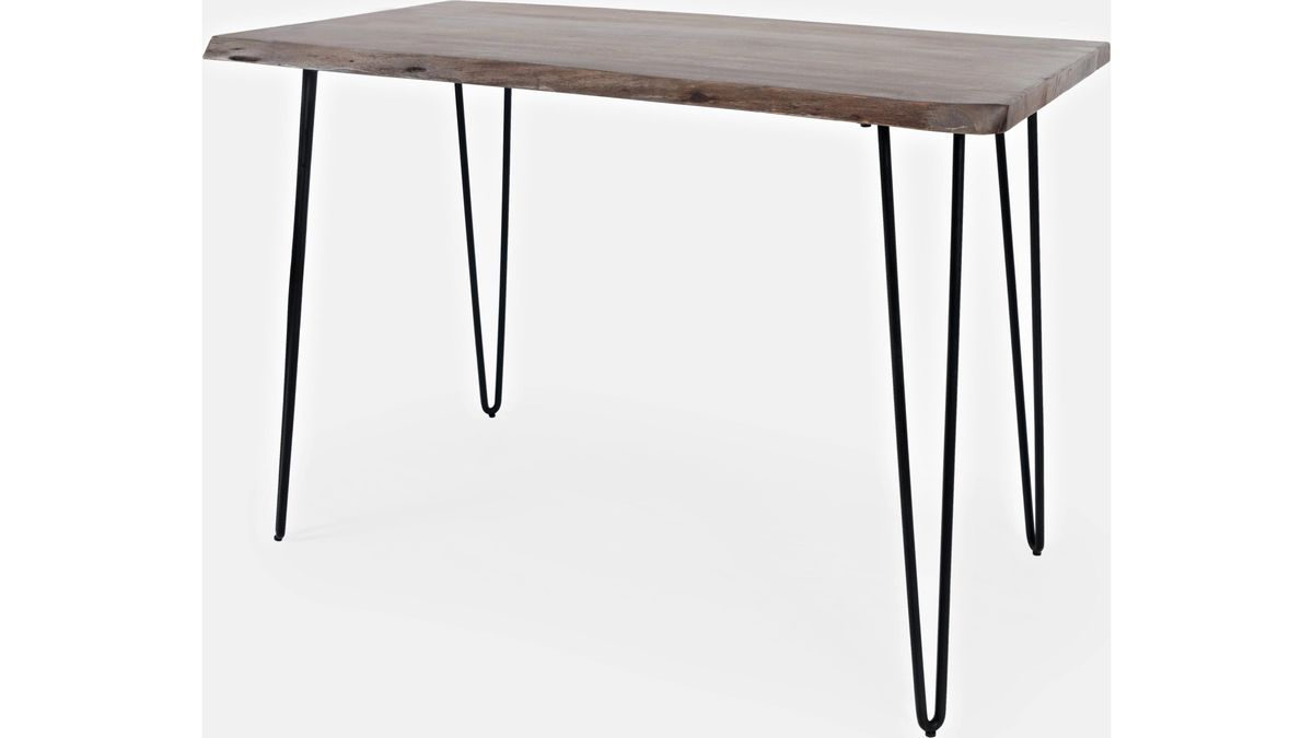 Jofran Nature's Edge 52" Live Edge Counter Height Table in Slate - Holmwood's Furniture & Design Center (Somersworth, NH)
