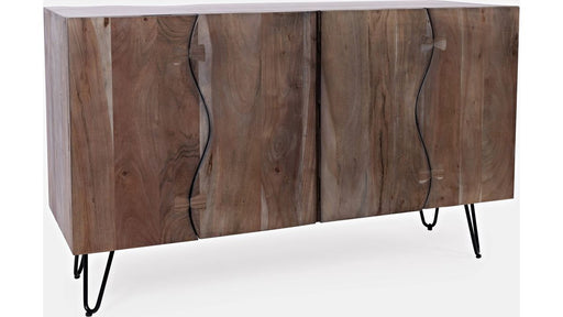 Jofran Nature's Edge 4-Door Sideboard in Slate - Holmwood's Furniture & Design Center (Somersworth, NH)