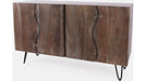 Jofran Nature's Edge 4-Door Sideboard in Slate - Holmwood's Furniture & Design Center (Somersworth, NH)