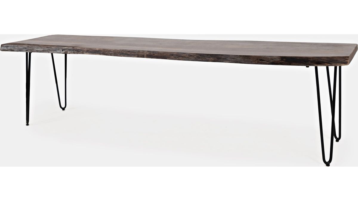 Jofran Nature's Edge 70" Bench in Slate - Holmwood's Furniture & Design Center (Somersworth, NH)