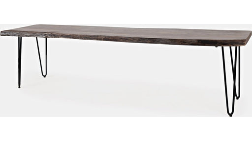 Jofran Nature's Edge 70" Bench in Slate - Holmwood's Furniture & Design Center (Somersworth, NH)