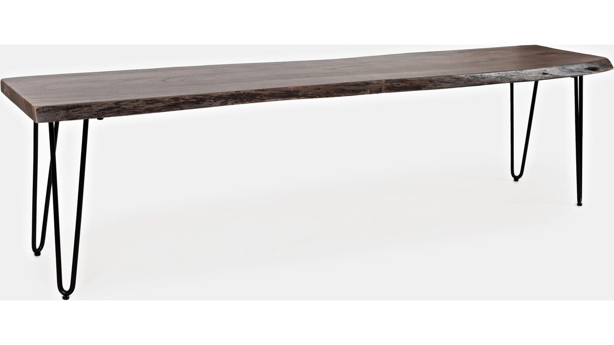 Jofran Nature's Edge 70" Bench in Slate - Holmwood's Furniture & Design Center (Somersworth, NH)
