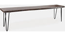 Jofran Nature's Edge 70" Bench in Slate - Holmwood's Furniture & Design Center (Somersworth, NH)