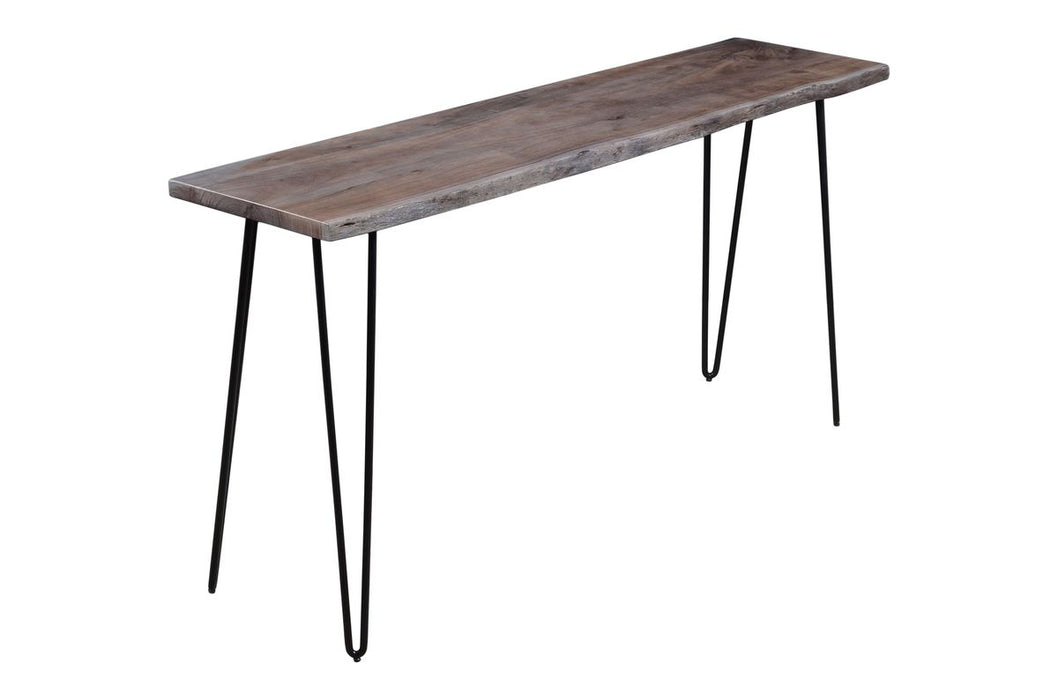 Jofran Nature's Edge Solid Acacia Counter Height Sofa Dining Table in Slate - Holmwood's Furniture & Design Center (Somersworth, NH)
