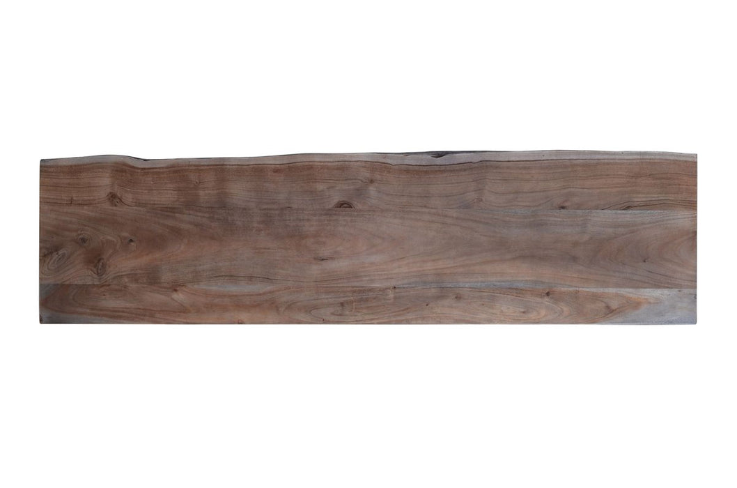 Jofran Nature's Edge Solid Acacia Counter Height Sofa Dining Table in Slate - Holmwood's Furniture & Design Center (Somersworth, NH)