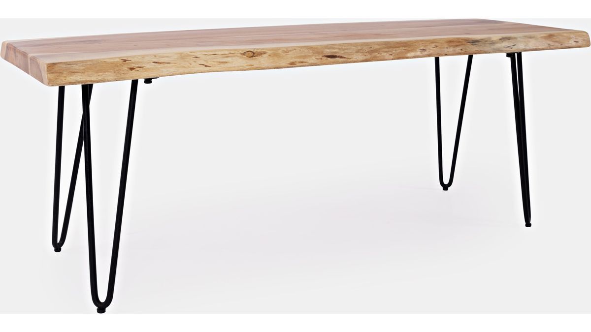 Jofran Nature's Edge Live Edge 48" Bench in Natural - Holmwood's Furniture & Design Center (Somersworth, NH)