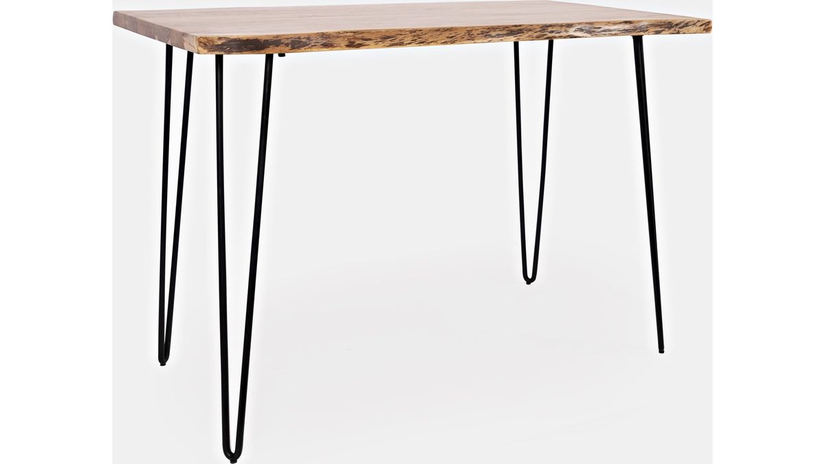 Jofran Nature's Edge 52" Live Edge Counter Height Table in Natural - Holmwood's Furniture & Design Center (Somersworth, NH)