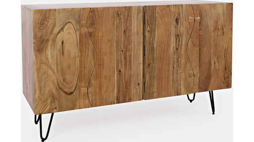 Jofran Nature's Edge Sideboard with 4 Live Edge Doors in Natural - Holmwood's Furniture & Design Center (Somersworth, NH)