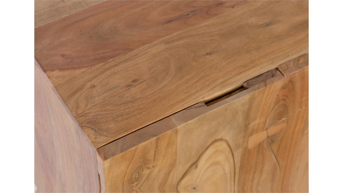 Jofran Nature's Edge Sideboard with 4 Live Edge Doors in Natural - Holmwood's Furniture & Design Center (Somersworth, NH)