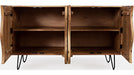 Jofran Nature's Edge Sideboard with 4 Live Edge Doors in Natural - Holmwood's Furniture & Design Center (Somersworth, NH)