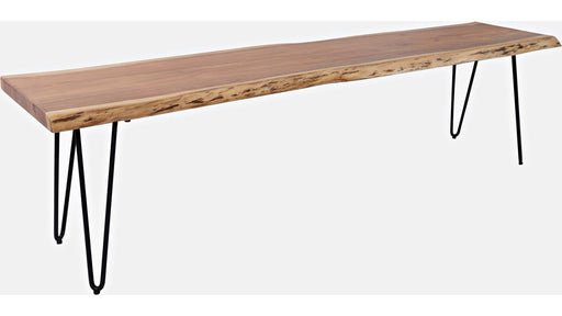 Jofran Nature's Edge 70" Live Edge Bench in Natural - Holmwood's Furniture & Design Center (Somersworth, NH)
