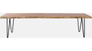 Jofran Nature's Edge 70" Live Edge Bench in Natural image