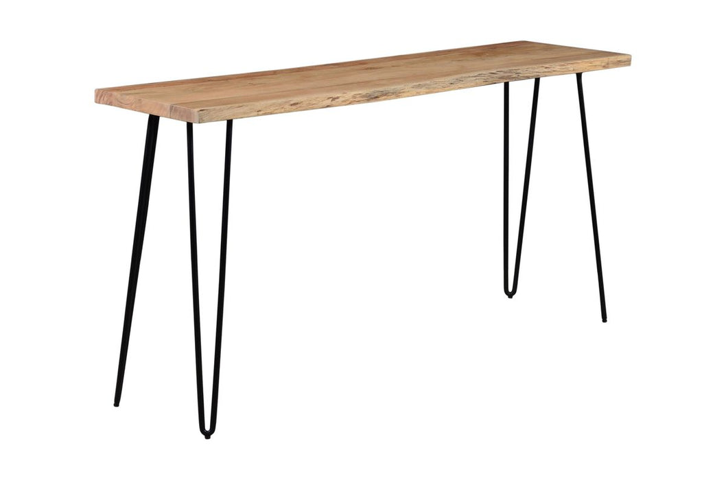 Jofran Nature's Edge Solid Acacia Counter Height Sofa Dining Table in Natural - Holmwood's Furniture & Design Center (Somersworth, NH)