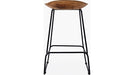 Jofran Nature's Edge Backless Stool in Natural (Set of 2) - Holmwood's Furniture & Design Center (Somersworth, NH)