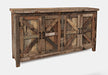 Jofran Eden Prairie Rustic Reclaimed Wood 60" Accent Cabinet in Brown - Holmwood's Furniture & Design Center (Somersworth, NH)