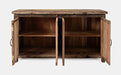 Jofran Eden Prairie Rustic Reclaimed Wood 60" Accent Cabinet in Brown - Holmwood's Furniture & Design Center (Somersworth, NH)