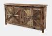 Jofran Eden Prairie Rustic Reclaimed Wood 60" Accent Cabinet in Brown - Holmwood's Furniture & Design Center (Somersworth, NH)