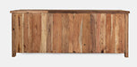 Jofran Eden Prairie Rustic Reclaimed Wood 84" Accent Cabinet in Brown - Holmwood's Furniture & Design Center (Somersworth, NH)
