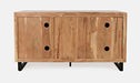 Jofran Geometrix Modern Abstract Cube Style Accent Cabinet in Natural - Holmwood's Furniture & Design Center (Somersworth, NH)
