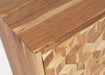 Jofran Geometrix Modern Abstract Cube Style Accent Cabinet in Natural - Holmwood's Furniture & Design Center (Somersworth, NH)