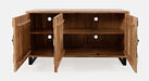 Jofran Geometrix Modern Abstract Cube Style Accent Cabinet in Natural - Holmwood's Furniture & Design Center (Somersworth, NH)
