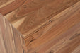 Jofran The Wave Three Door Solid Acacia Hardwood Accent Cabinet in Natural - Holmwood's Furniture & Design Center (Somersworth, NH)
