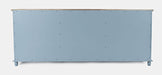 Jofran Aurora Hills Country Wire-Brushed 6 Door Accent Chest in Blue - Holmwood's Furniture & Design Center (Somersworth, NH)