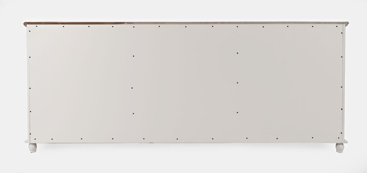 Jofran Aurora Hills Country Wire-Brushed 6 Door Accent Chest in Brushed White - Holmwood's Furniture & Design Center (Somersworth, NH)