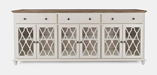 Jofran Aurora Hills Country Wire-Brushed 6 Door Accent Chest in Brushed White image