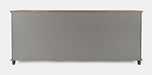 Jofran Aurora Hills Country Wire-Brushed 6 Door Accent Chest in Brushed Grey - Holmwood's Furniture & Design Center (Somersworth, NH)