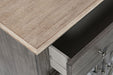 Jofran Aurora Hills Country Wire-Brushed 6 Door Accent Chest in Brushed Grey - Holmwood's Furniture & Design Center (Somersworth, NH)
