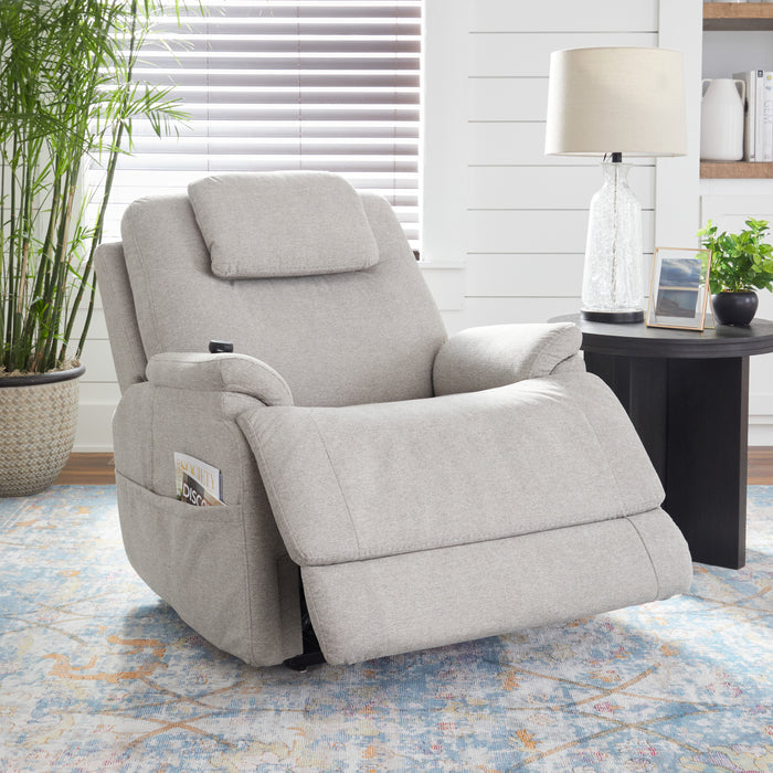 Zecliner Model 2 Petite Latitudes Power Sleep Recliner with Power Headrest & Lumbar - Holmwood's Furniture & Design Center (Somersworth, NH)