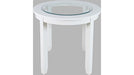 Jofran Urban Icon 42" Round Counter Height Dining Table in White - Holmwood's Furniture & Design Center (Somersworth, NH)